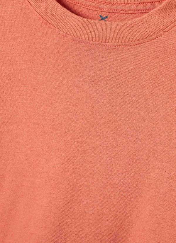 Hering - Camiseta Menino Manga Curta com Recorte Laranja 3