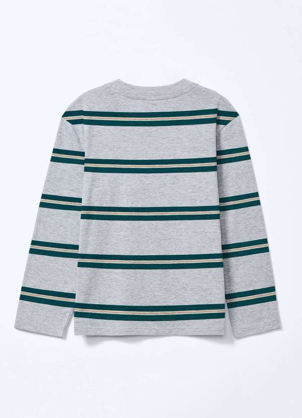 Hering - Camiseta Infantil Menino Comfort em Tecido Fio Tinto Cinza 5