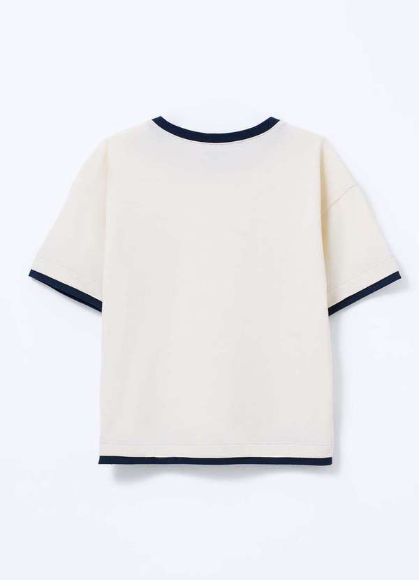 Hering - Camiseta Infantil Menino Decote Redondo Bege 4