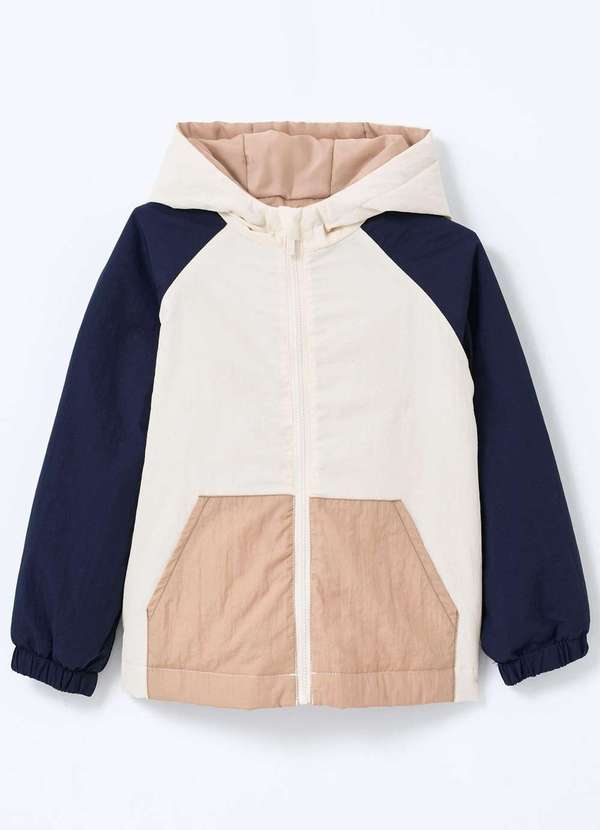 Hering - Jaqueta Infantil Menino em Nylon com Capuz Branco 2