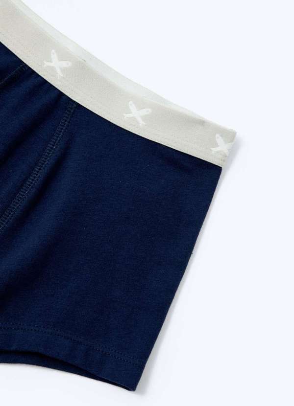 Hering - Kit com 3 Cuecas Infantil Boxer Azul 6