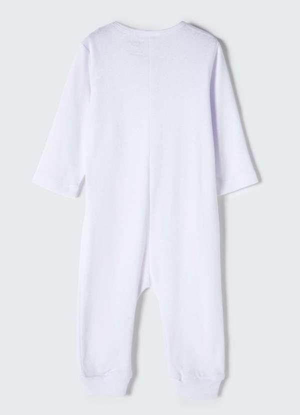 Hering - Macacao Bebe Unissex Longo com Ziper Branco 4