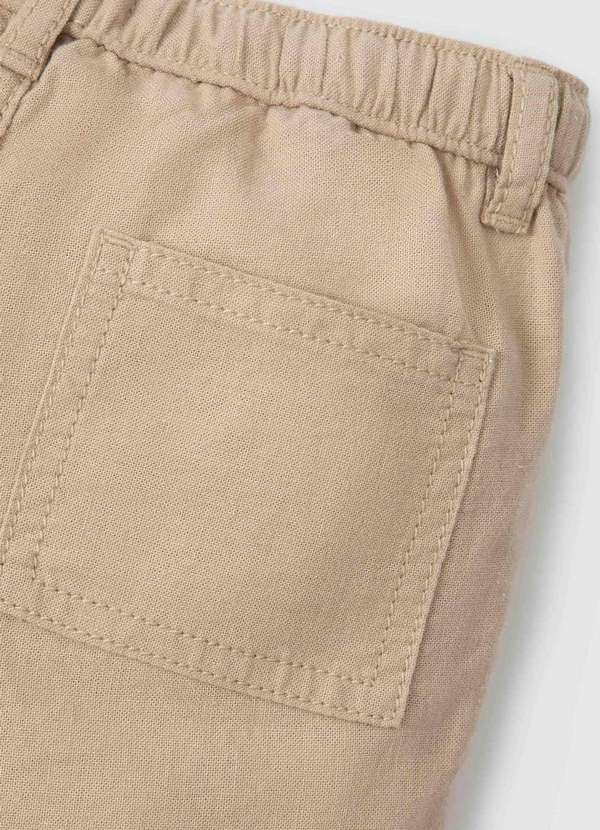 Hering - Shorts Infantil Menino Toddler com Linho Bege 3