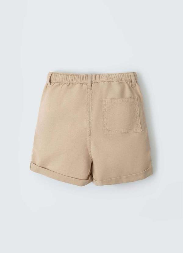 Hering - Shorts Infantil Menino Toddler com Linho Bege 6