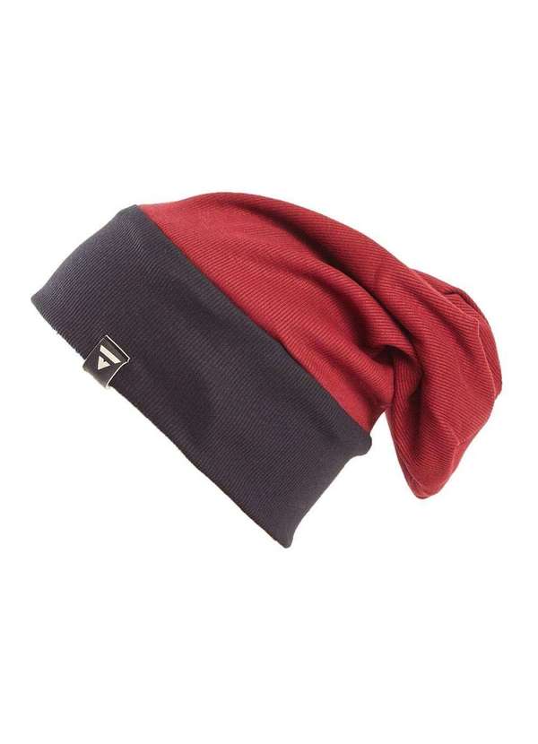 Brohood - Gorro Brohood Canelado Bicolor Vinho Vermelho 1