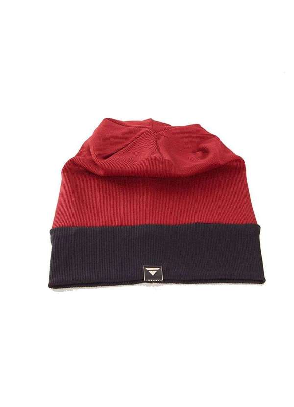 Brohood - Gorro Brohood Canelado Bicolor Vinho Vermelho 3