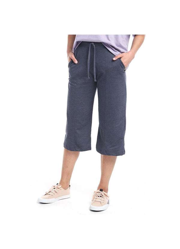 Brohood - Calca Pantacourt Brohood Moletom Chumbo Cinza