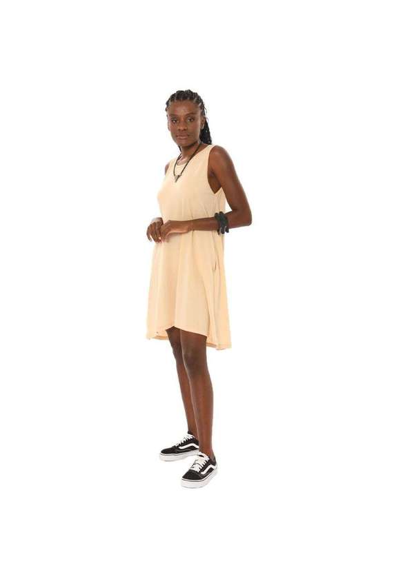 Brohood - Vestido Mullet Crepe Regata Brohood Bege Bege 3
