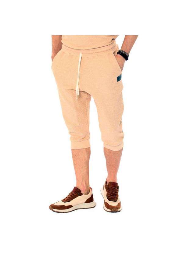 Brohood - Bermuda Saruel Masculina Brohood Moletom com Textura Marrom Marrom