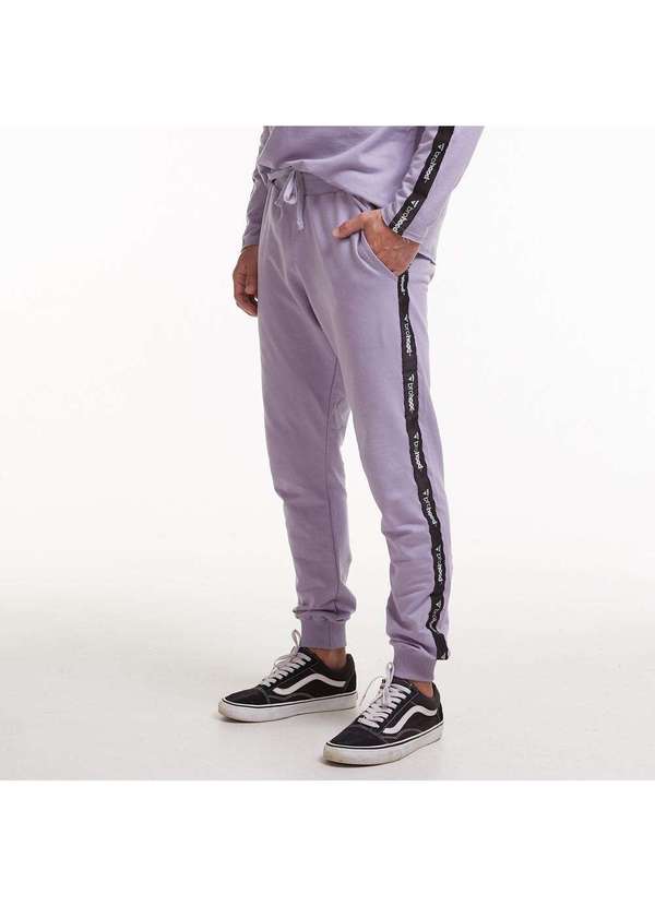 Brohood - Calca Jogger Brohood Masculina Moletom Lavanda Roxo