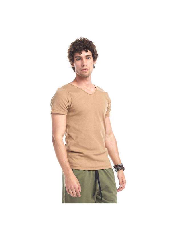 Brohood - Camiseta Canelada Slim Brohood Masculina Marrom Marrom 2