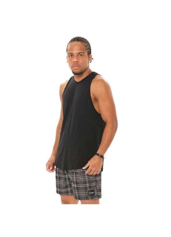 Brohood - Regata Longline Crepe Brohood Masculina Preto Preto