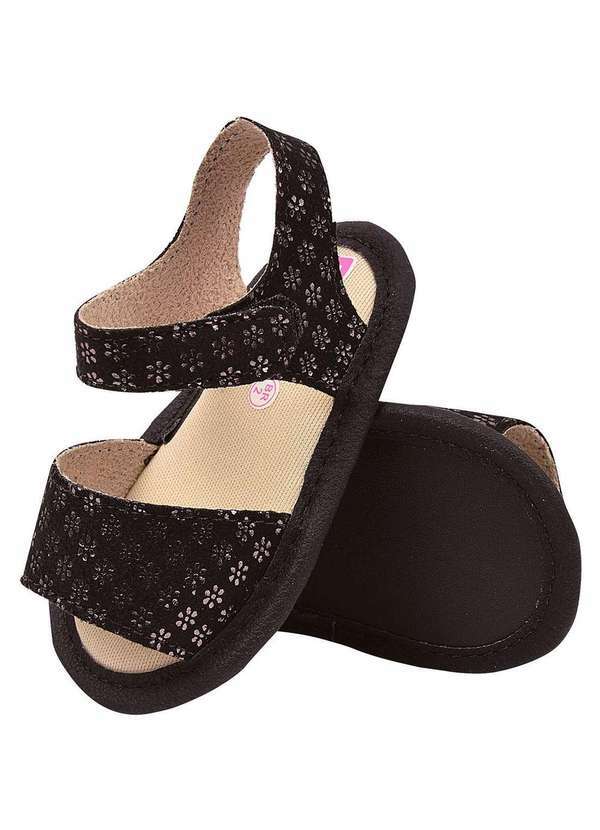 Dliká - Sandalinha de Bebe Dlika Confort Baby Preta Preto