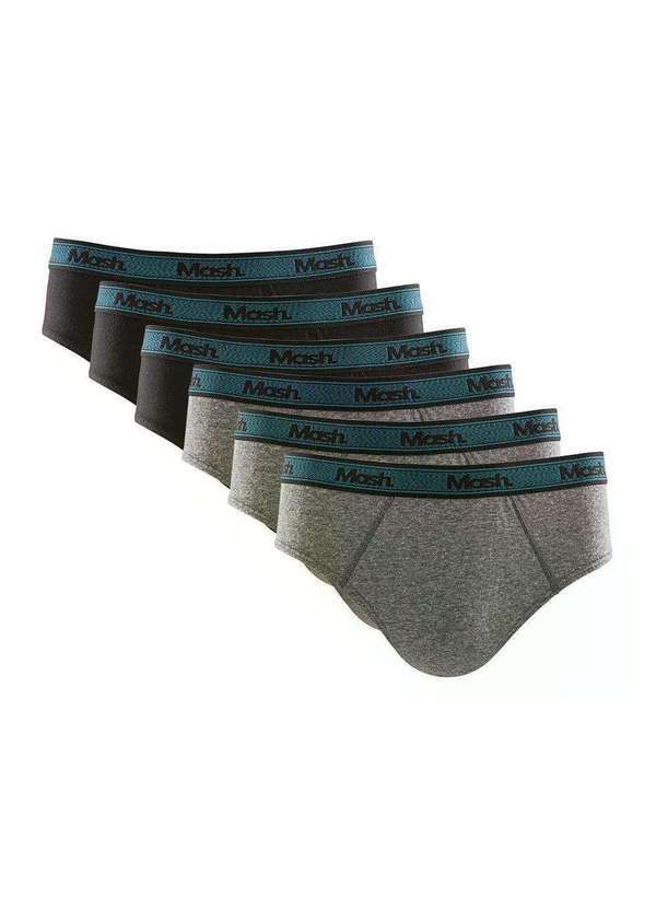 Mash - Kit 2 Cuecas Boxer Microfibra sem Costura Mash Preto
