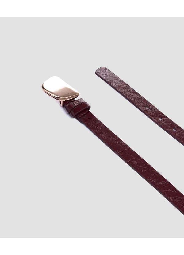 Pixolé - Cinto Fino Feminino Pixolé Vinho Vermelho 2