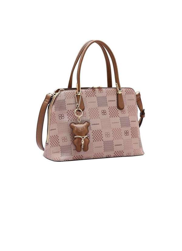 Pixolé - Bolsa de Mão Feminina Chenson Chaveiro Natural Bege