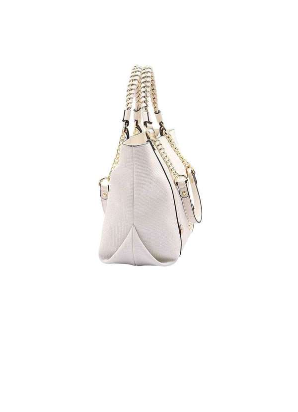 Pixolé - Bolsa de Mão Feminina Chenson Ferragem Deluxe Off White Bege 2
