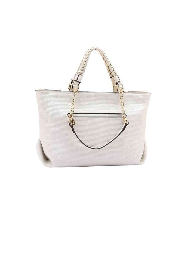 Pixolé - Bolsa de Mão Feminina Chenson Ferragem Deluxe Off White Bege 3