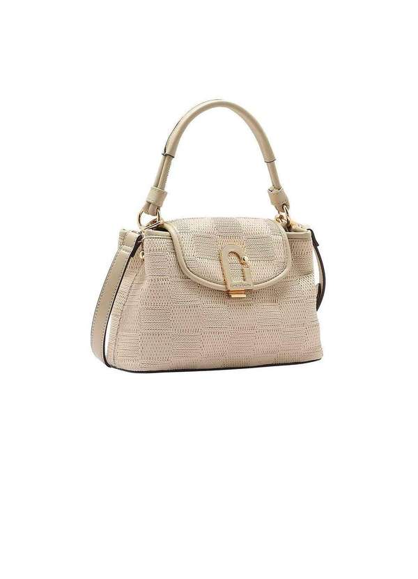 Pixolé - Bolsa de Mão Feminina Chenson Mix Texturas Bege Bege