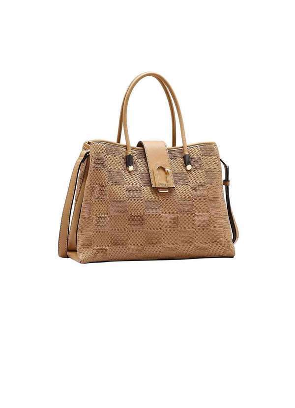 Pixolé - Bolsa de Mão Feminina Chenson Mix Texturas Natural Bege