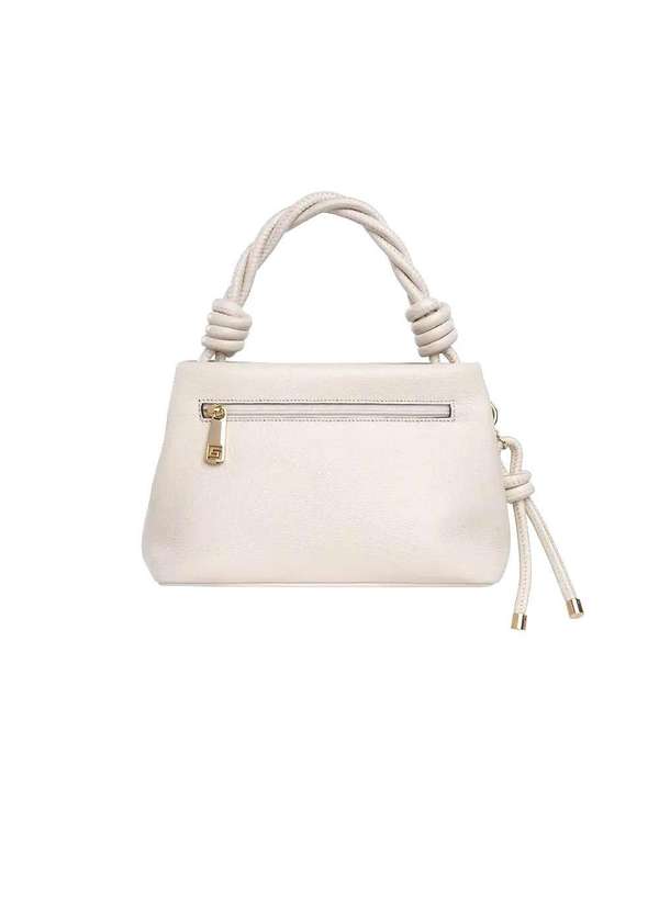 Pixolé - Bolsa de Mão Smart Bag Pequena Couro Marfim Bege 4