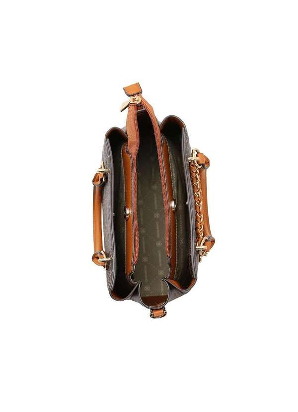 Pixolé - Bolsa Feminina Chenson Cristal Estruturada Cafe Marrom 3