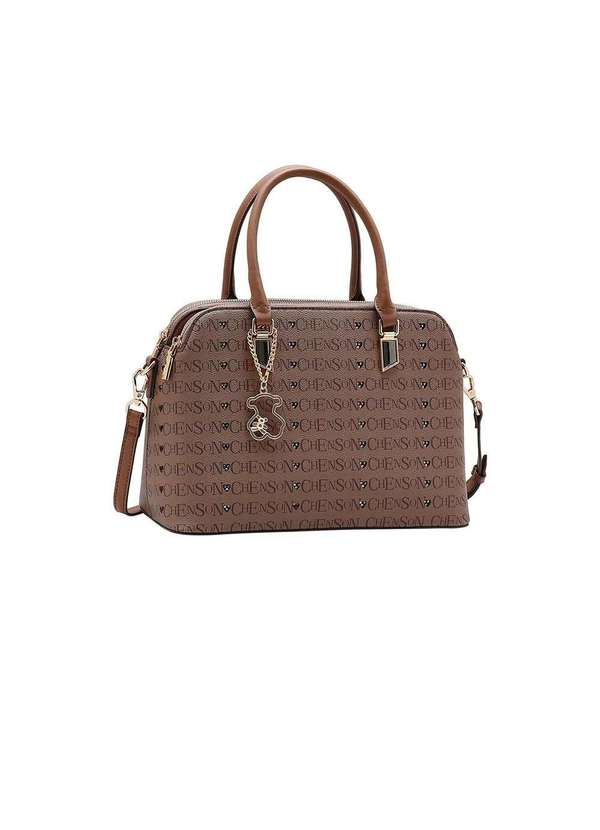 Pixolé - Bolsa Feminina Chenson Cristal Monograma Cafe Marrom