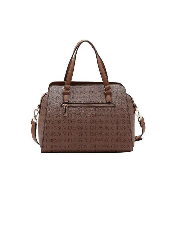 Pixolé - Bolsa Feminina Chenson Cristal Monograma Cafe Marrom 3