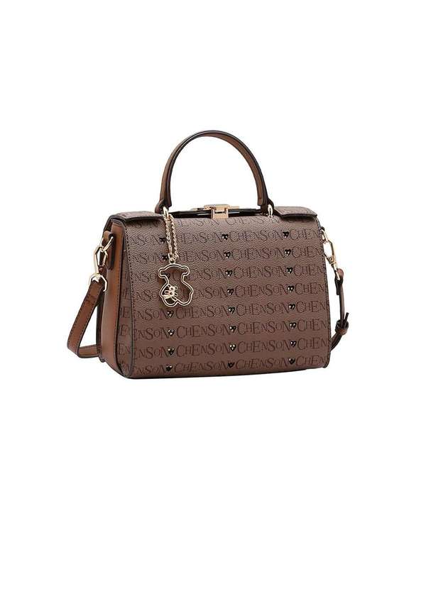 Pixolé - Bolsa Feminina Chenson Cristal Monograma Cafe Marrom