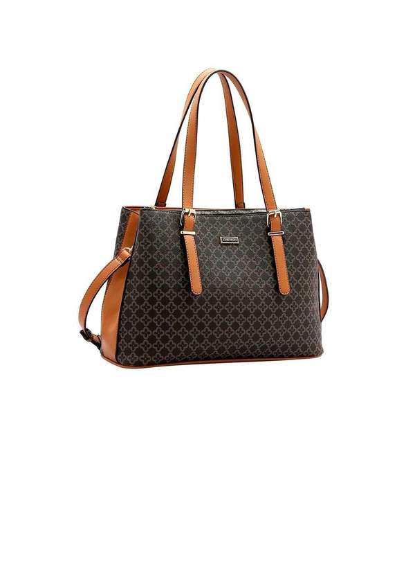 Pixolé - Bolsa Feminina Chenson Elemento Grafico 3484640 Café Marrom