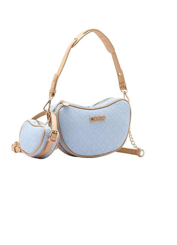 Pixolé - Bolsa Feminina Cute Ombro Chenson Matelassê Azul Azul