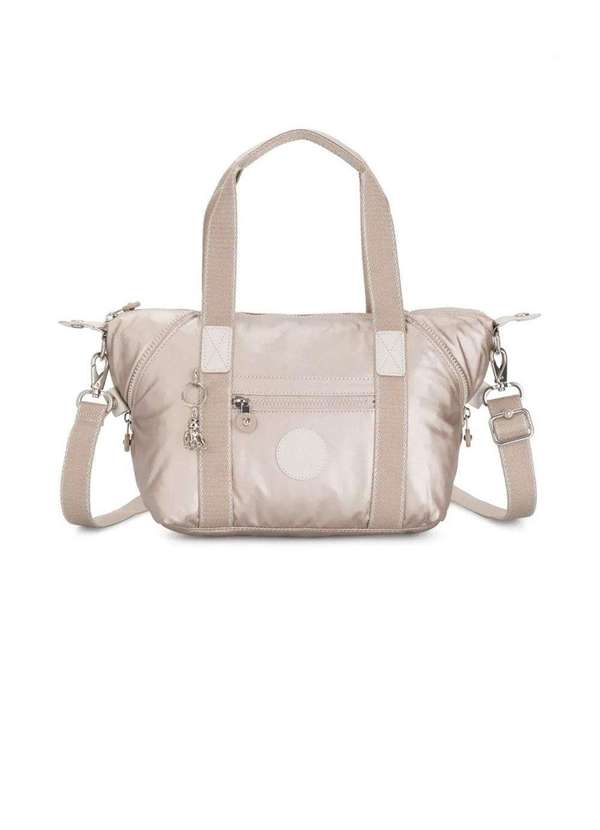 Kipling - Bolsa Feminina Kipling Art Mini Metallic Glow Bege Bege