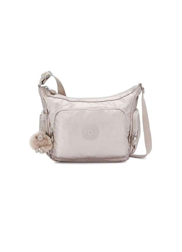 Kipling - Bolsa Feminina Kipling Gaab S Metallic Glow Bege Bege