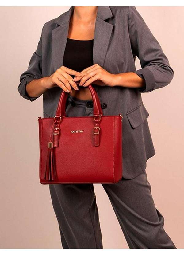 Rafitthy - Bolsa Feminina Rafitthy Mão 28.24180a Vermelho Vermelho 5