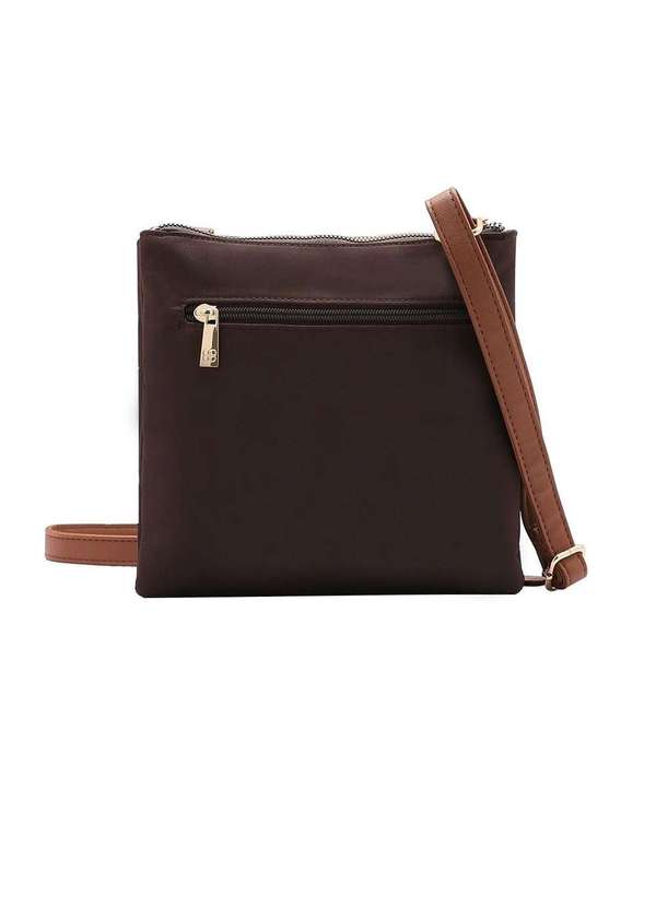 Pixolé - Bolsa Feminina Transversal Chenson Microfiber Cafe Marrom 3