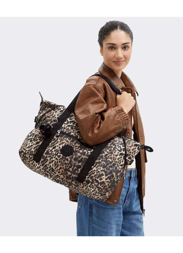 Kipling - Bolsa Kipling Art M Wild Leopard Onça Multicores 3