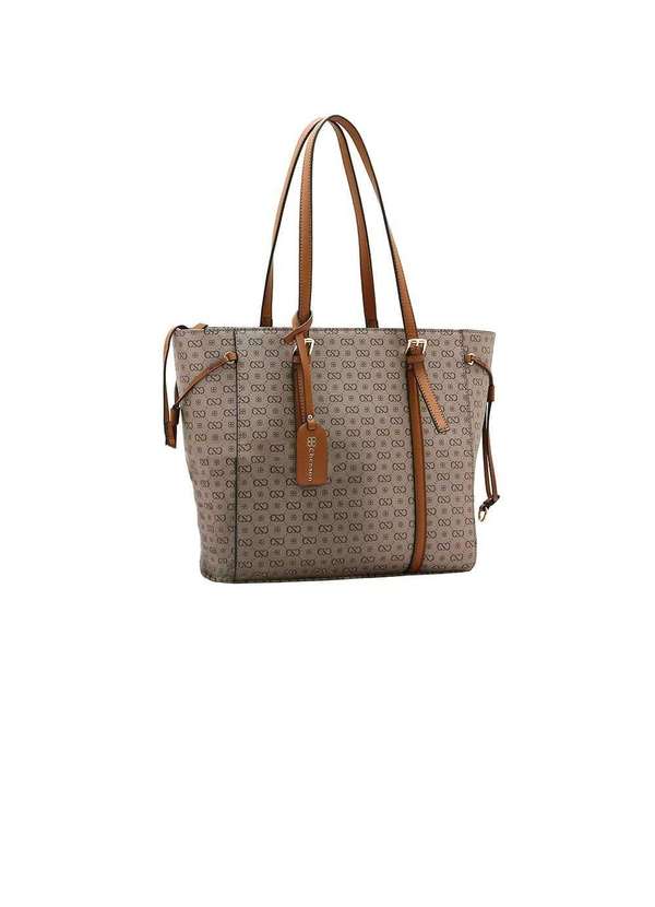 Pixolé - Bolsa Ombro Chenson Monograma Elegance Natural Bege