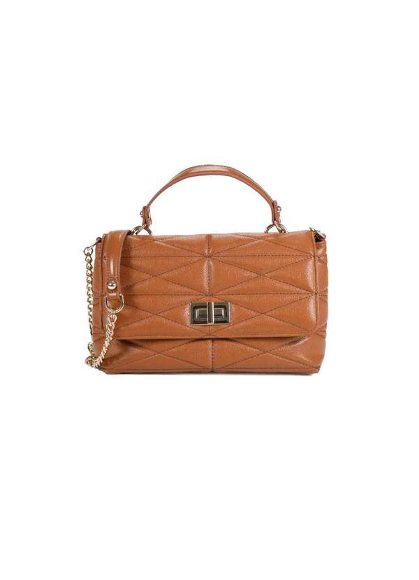 Loucos e Santos - Bolsa Ombro Loucos e Santos Matelassê Couro Moca Marrom