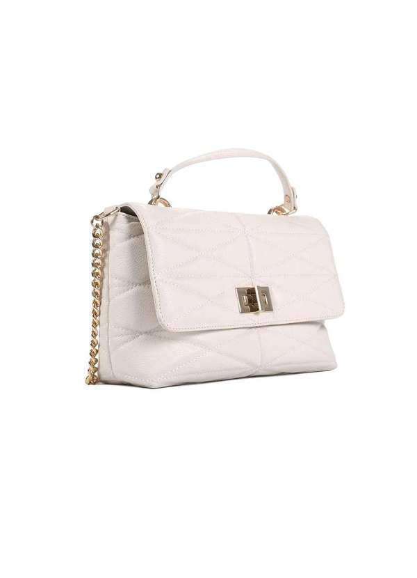 Loucos e Santos - Bolsa Ombro Loucos e Santos Matelassê Couro Off White Branco 3