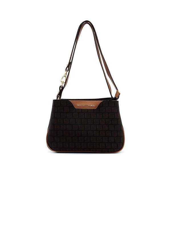Pixolé - Bolsa Ombro Smartbag Monograma Chocolate Marrom