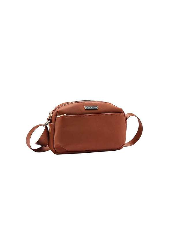 Pixolé - Bolsa Transversal Feminina Chenson Twill Cafe Marrom