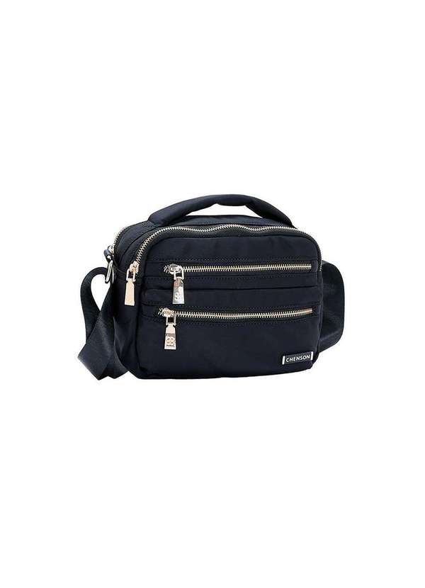 Pixolé - Bolsa Transversal Feminina Chenson Twill Preto Preto