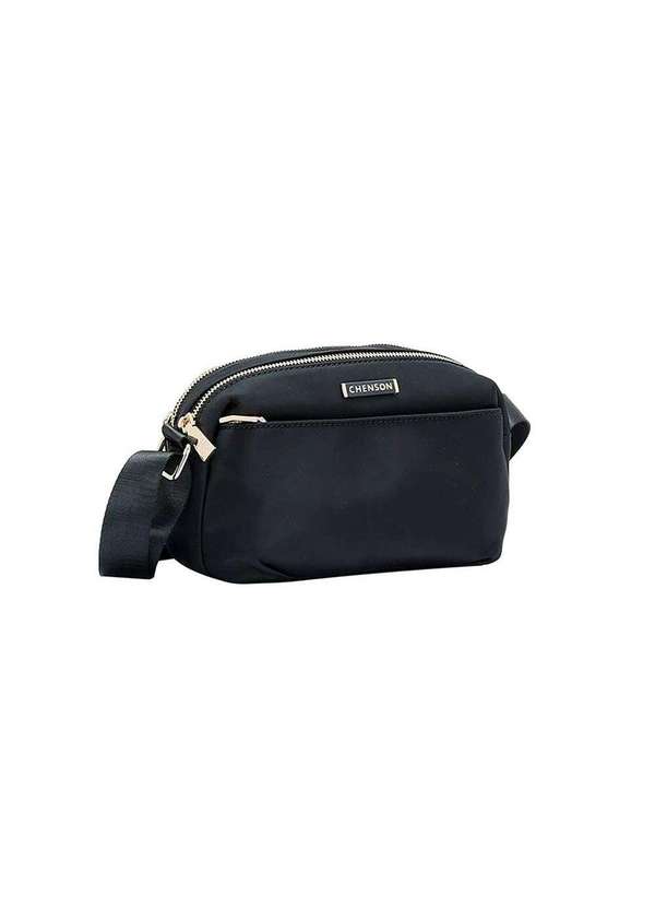 Pixolé - Bolsa Transversal Feminina Chenson Twill Preto Preto