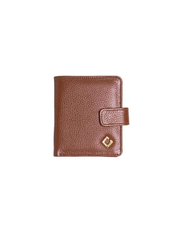 Pixolé - Carteira Feminina Couribi Couro 2025 Caramelo Marrom