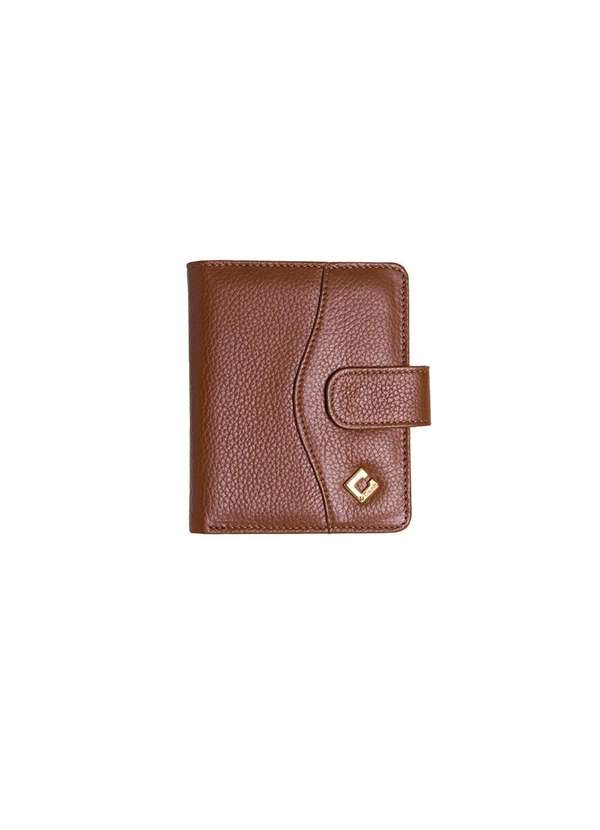 Pixolé - Carteira Feminina Couribi Couro Caramelo Marrom