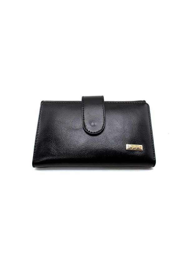 Fontanelli - Carteira Feminina Fontanelli 308 Couro Preto Preto