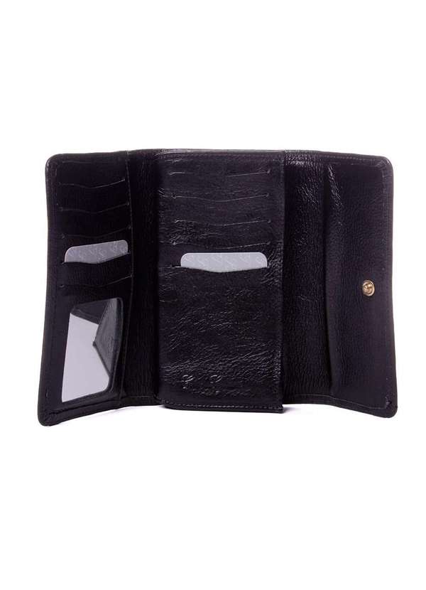 Fontanelli - Carteira Feminina Fontanelli Couro Preto Preto 2