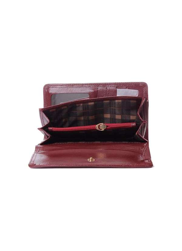 Fontanelli - Carteira Feminina Fontanelli Couro Vermelho Vermelho 4