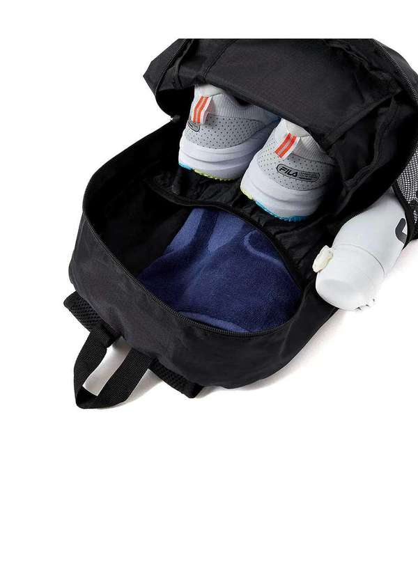 Fila - Mochila Fila Packable Unisex F23r018 Preto Preto 4