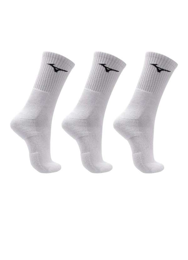 Mizuno - Meia Feminina Mizuno Training Branco Branco 4